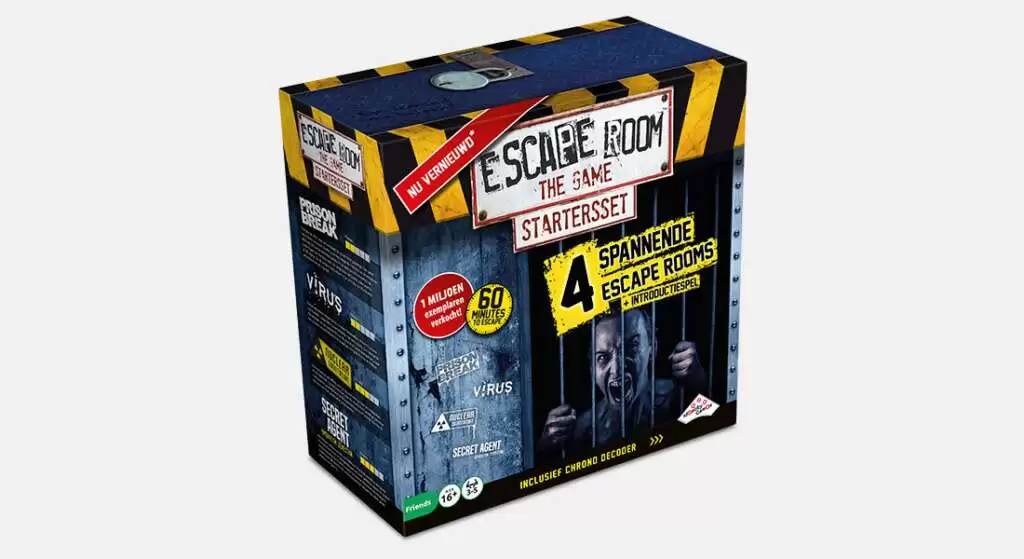 Escape room the gamefamiliespel, bordspel